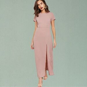 WYLDR Reunited Split Maxi Dress Mauve Medium